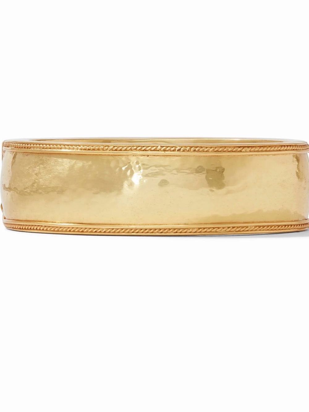 Julie Vos Cannes Statement Hinge Bangle Gold NWT 24K Gold Plated